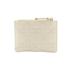 Dior le Jolie Dahlia Wallet Bifold Coin Purse Cannage Stitching Light Pink — view 2