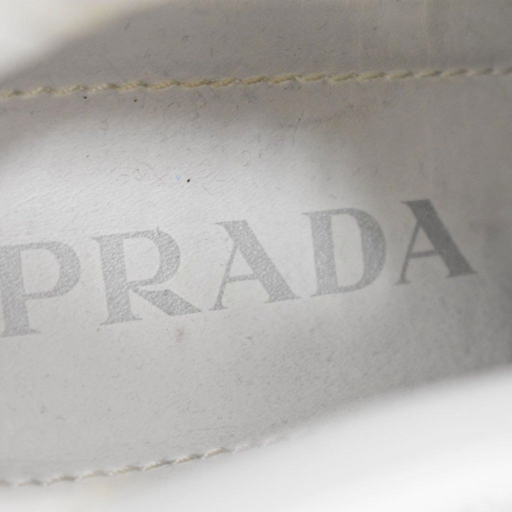 Prada Side Goab Short Boots 36 White — view 6