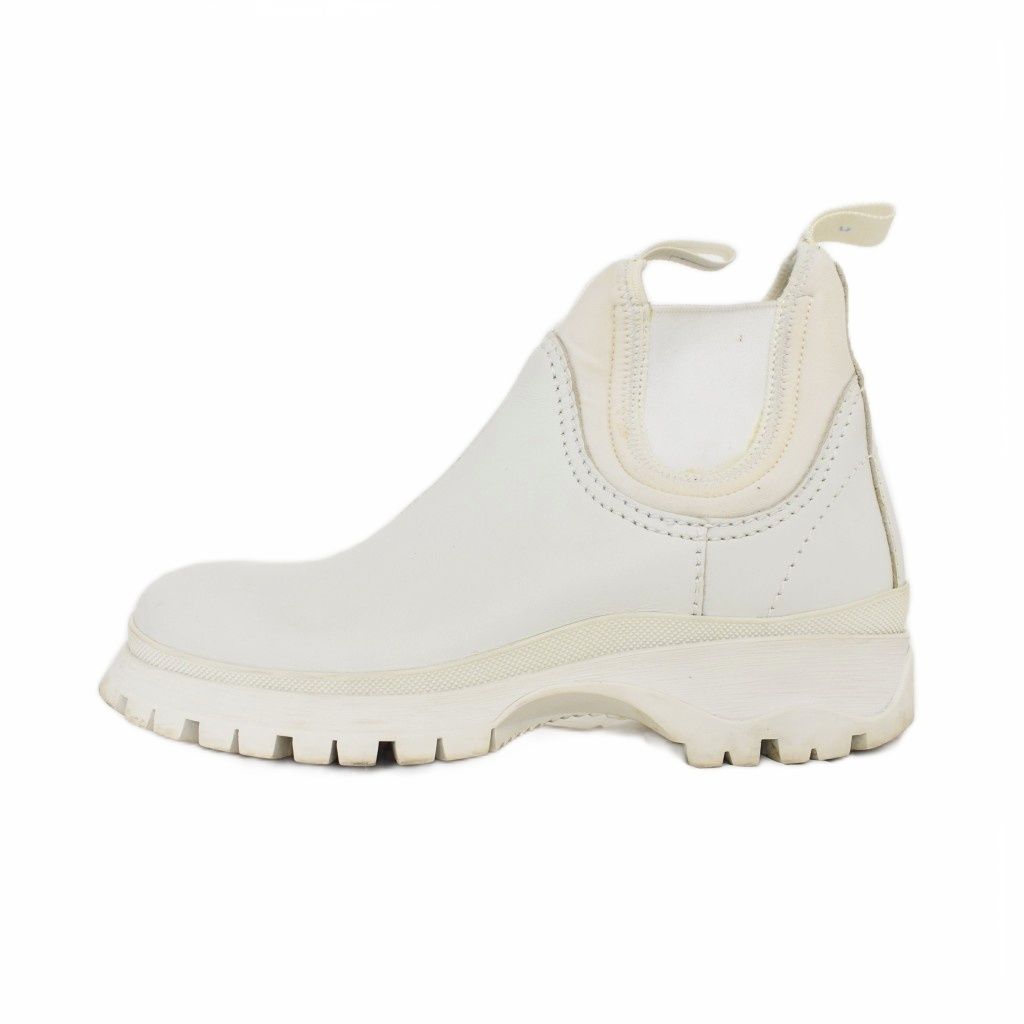 Prada Side Goab Short Boots 36 White — view 2