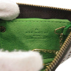 Louis Vuitton Pochette Cles Monogram Perfaux Green Coin Case Wallet — view 5