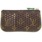 Louis Vuitton Pochette Cles Monogram Perfaux Green Coin Case Wallet — view 2