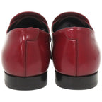 Celine Loafers Tassel Leather Red Shoes — view 5