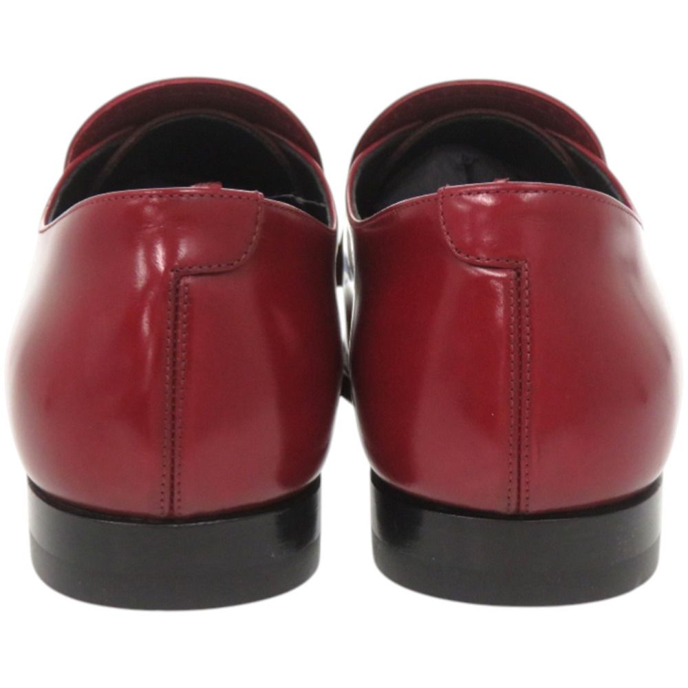 Celine Loafers Tassel Leather Red Shoes — view 5