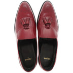 Celine Loafers Tassel Leather Red Shoes — view 6