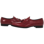Celine Loafers Tassel Leather Red Shoes — view 8