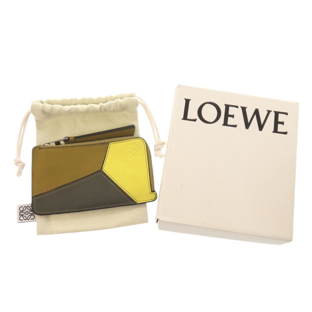 Loewe Puzzle Coin Card Holder Leather Multicolor Case — view 2