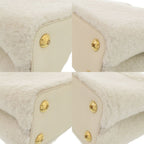 Louis Vuitton Capucines BB Shearling Lamb Leather White Handbag — view 5