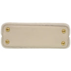 Louis Vuitton Capucines BB Shearling Lamb Leather White Handbag — view 4