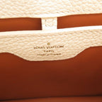 Louis Vuitton Capucines BB Shearling Lamb Leather White Handbag — view 9