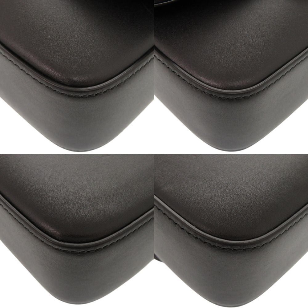 Gucci Petit GG Double Leather Black 2-Way Shoulder Bag — view 4