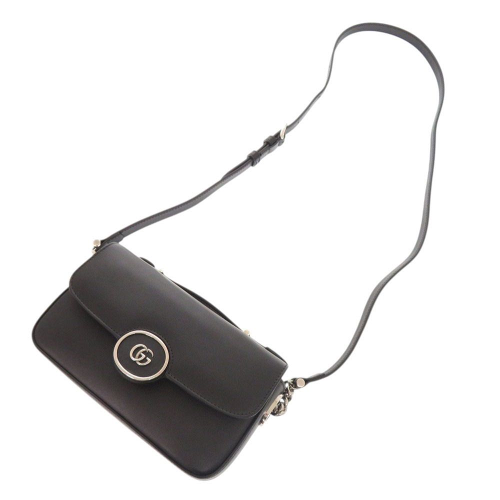 Gucci Petit GG Double Leather Black 2-Way Shoulder Bag — view 5