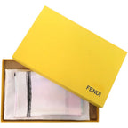 Fendi Baguette Mania Logo Silk White Scarf — view 2