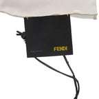Fendi Baguette Mania Logo Silk White Scarf — view 4