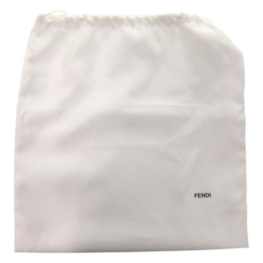 Fendi Baguette Mania Logo Silk White Scarf — view 6