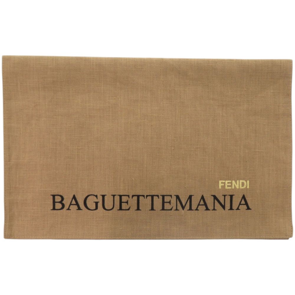 Fendi Baguette Mania Logo Silk White Scarf — view 7