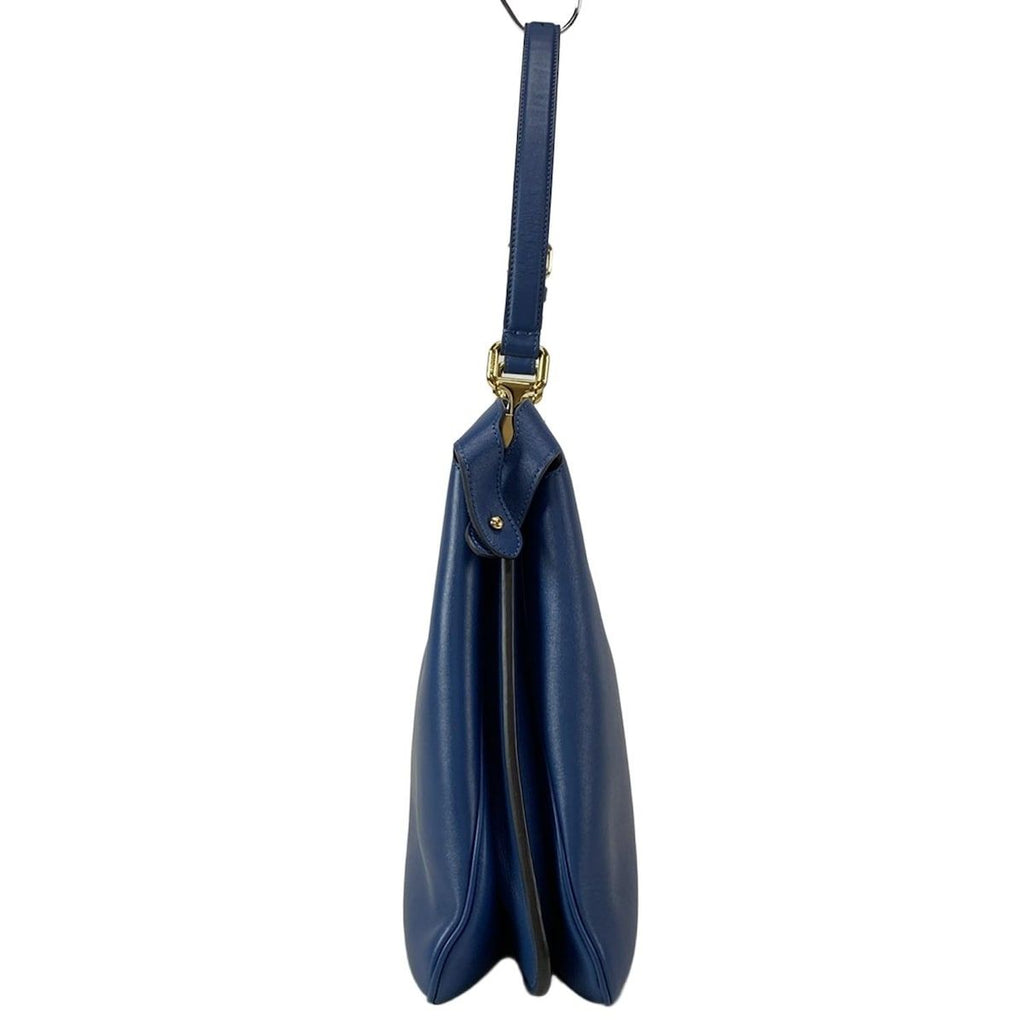 Fendi Handbag Peekaboo Soft Large Blue Leather — view 4