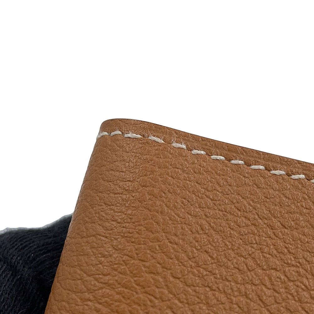 Hermes Card Case Series Oriental Gold Evercolor Business Holder — view 8