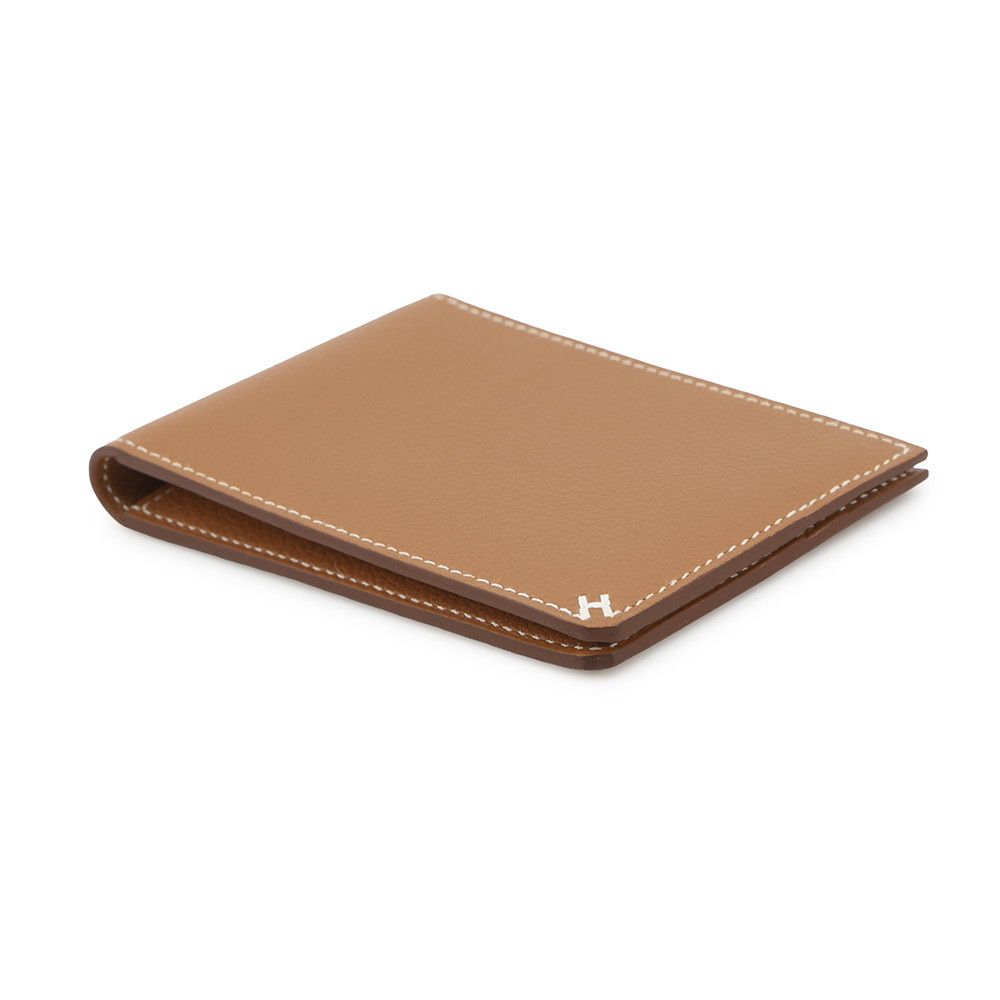 Hermes Card Case Series Oriental Gold Evercolor Business Holder — view 2