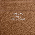 Hermes Card Case Series Oriental Gold Evercolor Business Holder — view 9