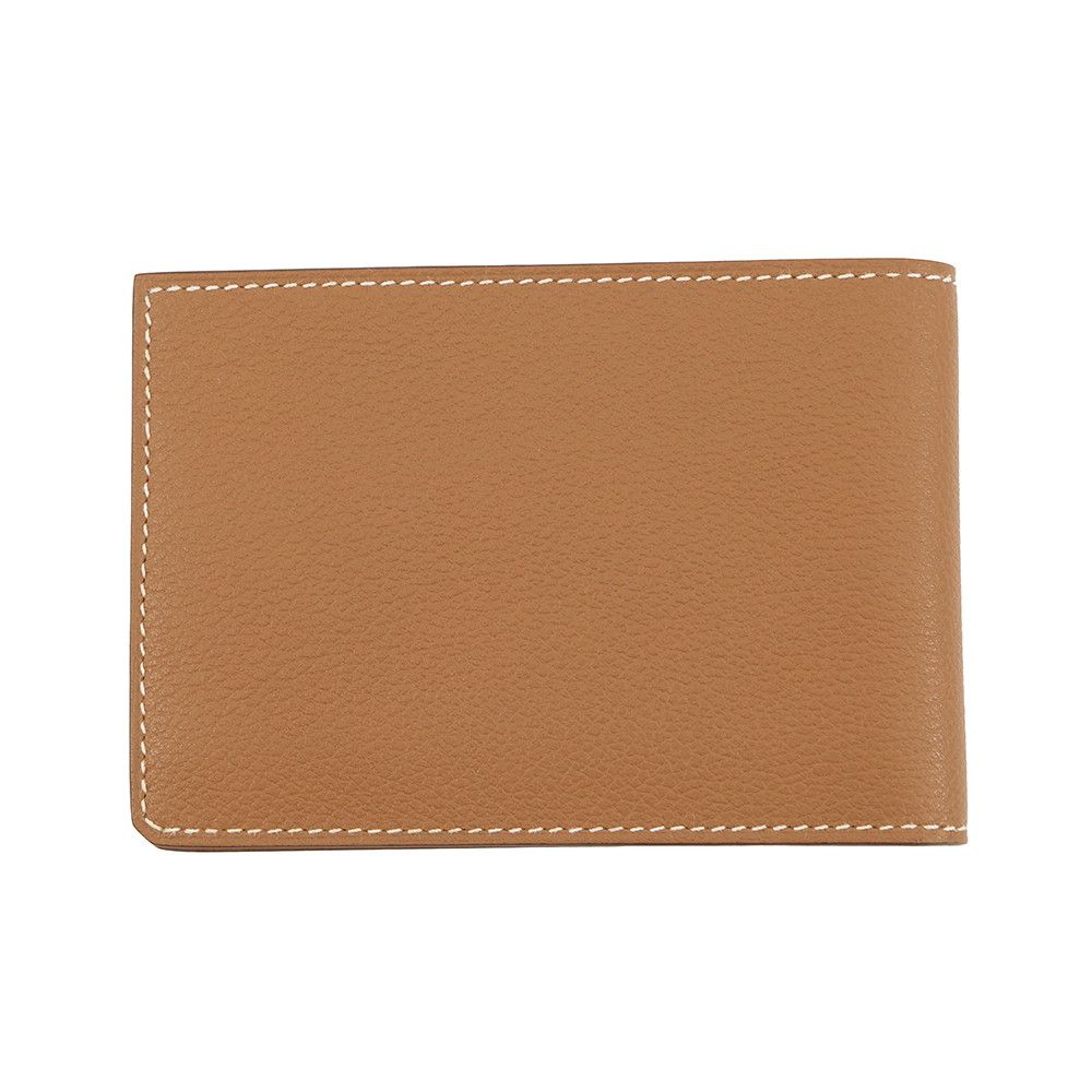 Hermes Card Case Series Oriental Gold Evercolor Business Holder — view 3