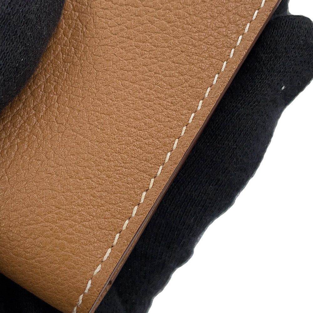 Hermes Card Case Series Oriental Gold Evercolor Business Holder — view 5
