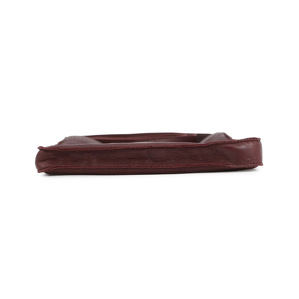 Hermes Shoulder Bag Tu de Bordeaux Silver Leather — view 3