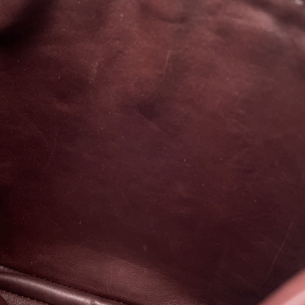 Hermes Shoulder Bag Tu de Bordeaux Silver Leather — view 8
