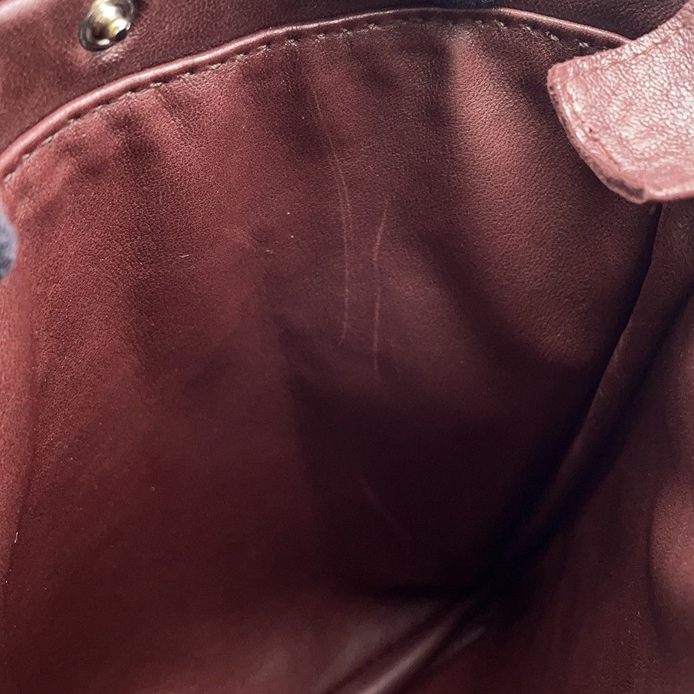 Hermes Shoulder Bag Tu de Bordeaux Silver Leather — view 9