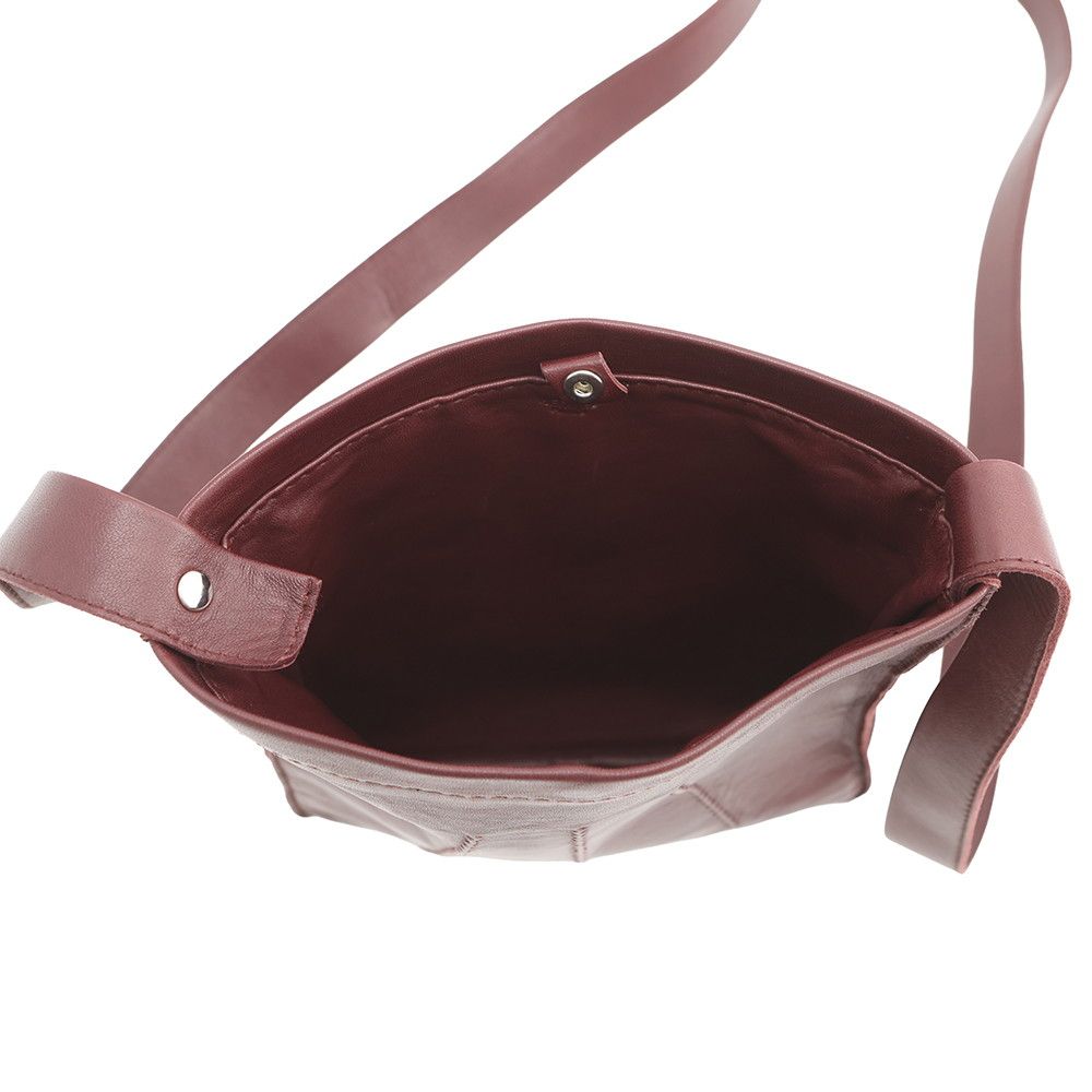 Hermes Shoulder Bag Tu de Bordeaux Silver Leather — view 5