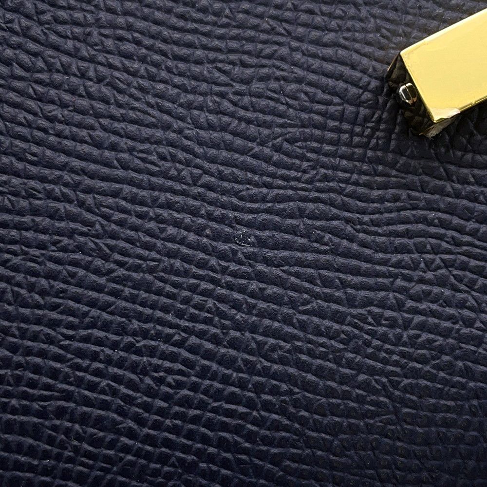 Hermes Wallet Chaine D'ancre to Go Blue Indigo Gold Epsom — view 8