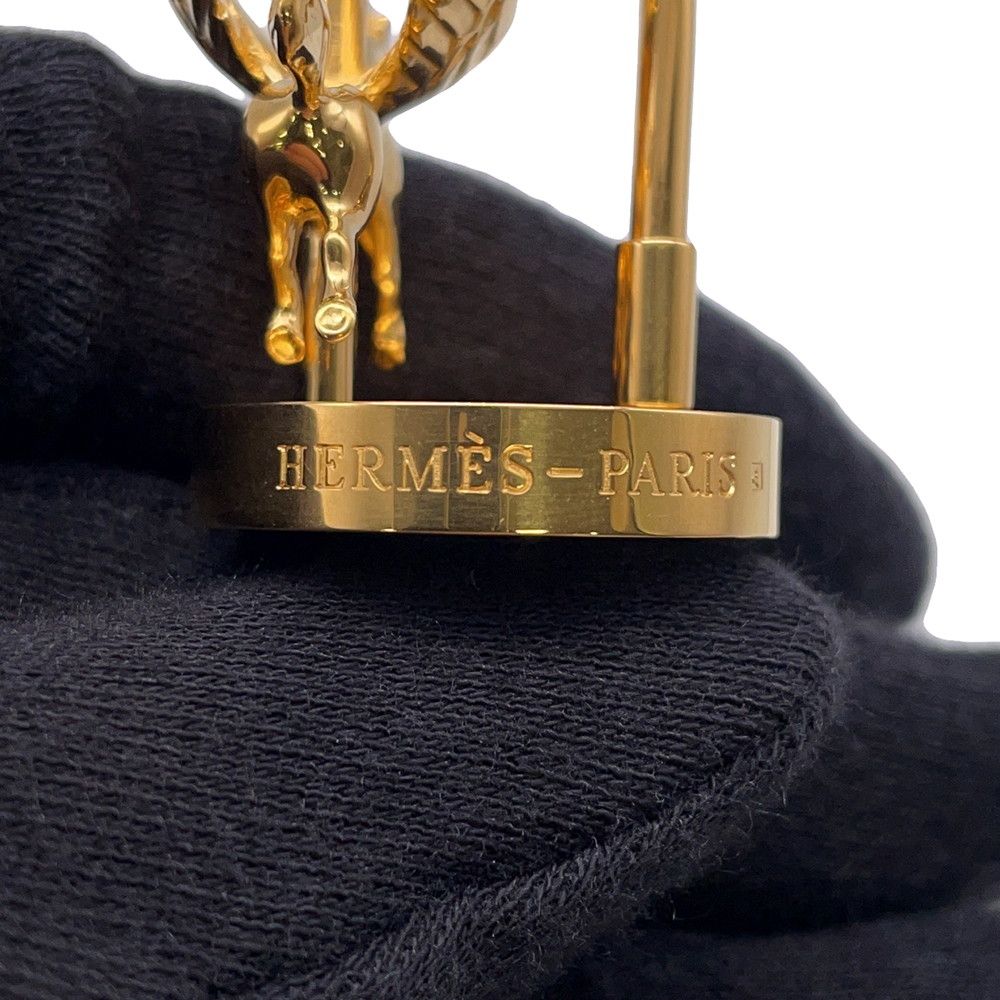 Hermes Cadena Annedans Pegasus Limited Charm Key Holder Keychain — view 7