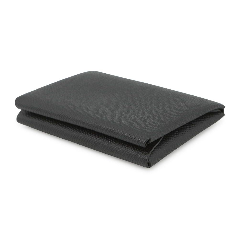 Hermes Coin Case Calvi Duo Black Silver Epsom Wallet — view 2