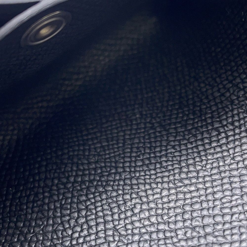 Hermes Coin Case Calvi Duo Black Silver Epsom Wallet — view 6