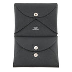 Hermes Coin Case Calvi Duo Black Silver Epsom Wallet — view 4