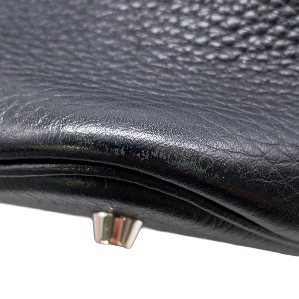 Hermes Handbag Picotin Lock MM Black Silver Taurillon Clemence — view 7