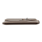 Hermes Shoulder Bag Envelope Gold Silver Chevre Misor — view 3
