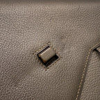 Hermes Shoulder Bag Envelope Gold Silver Chevre Misor — view 7