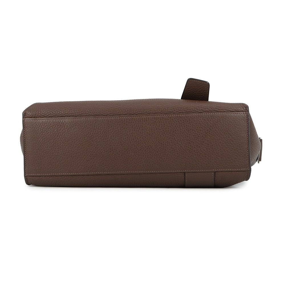 Hermes Shoulder Bag Sac Alfred Taupe Silver Taurillon Clemence — view 3