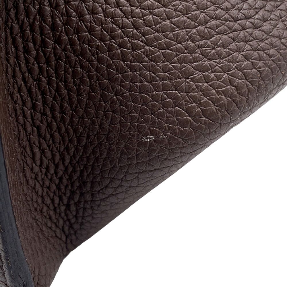 Hermes Shoulder Bag Sac Alfred Taupe Silver Taurillon Clemence — view 7