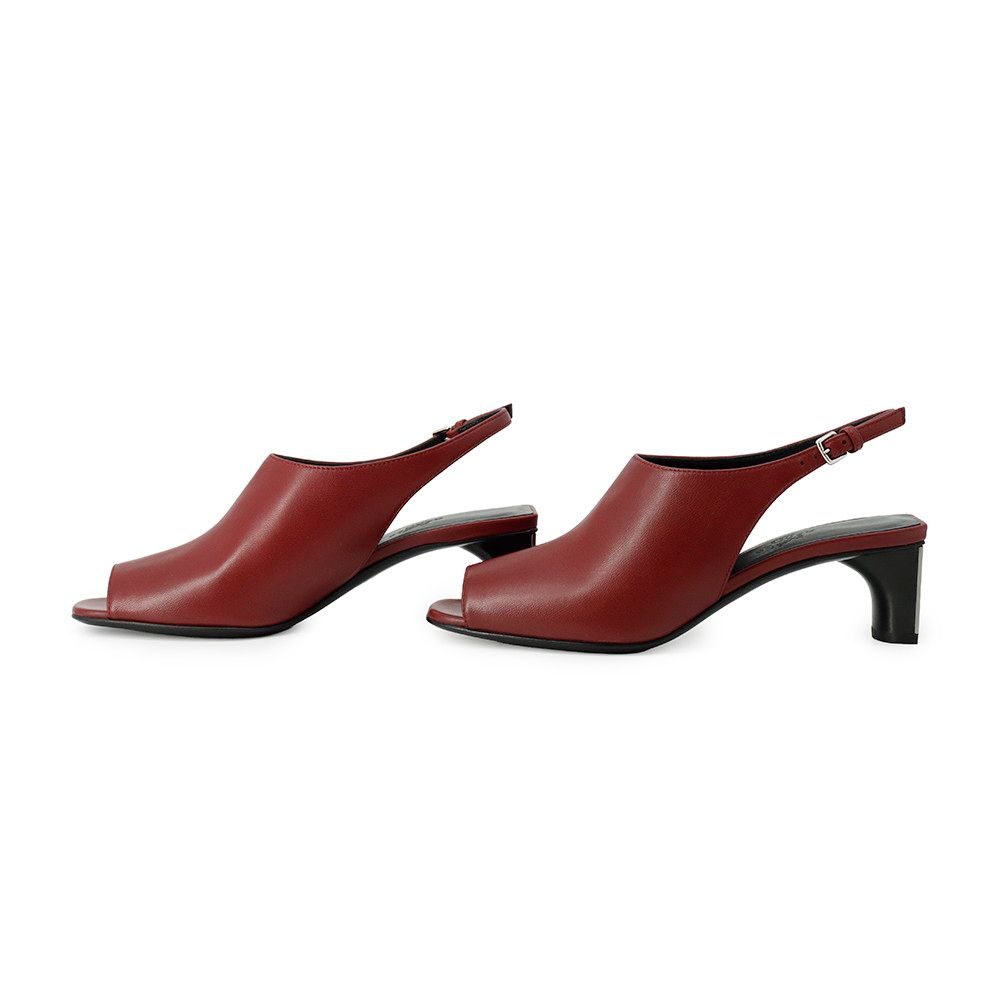 Hermes Sandals Nappa Leather 36.5 Heel Shoes — view 2