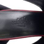 Hermes Sandals Nappa Leather 36.5 Heel Shoes — view 9