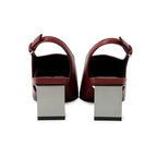Hermes Sandals Nappa Leather 36.5 Heel Shoes — view 3