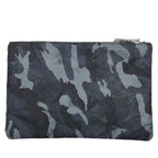 Prada Camouflage Nylon Pouch Makeup Black Triangle Plate Logo Sophistication — view 2