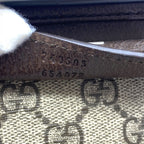 Gucci Beauty Case Cosmetic Box Handbag GG Supreme Canvas Aluminum Silver — view 7