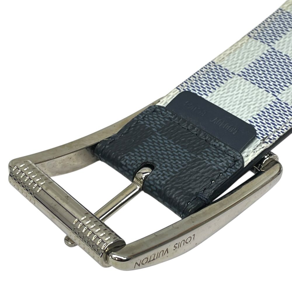 Louis Vuitton Damier Cobalt Azur Belt Silver Black Sophistication — view 3