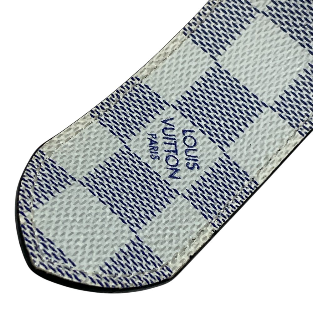 Louis Vuitton Damier Cobalt Azur Belt Silver Black Sophistication — view 9