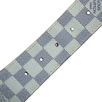 Louis Vuitton Damier Cobalt Azur Belt Silver Black Sophistication — view 8