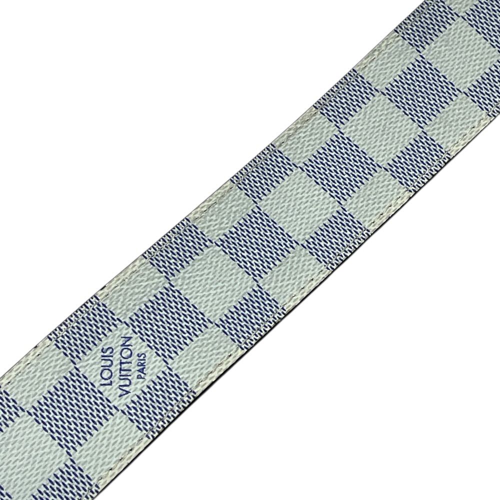 Louis Vuitton Damier Cobalt Azur Belt Silver Black Sophistication — view 6