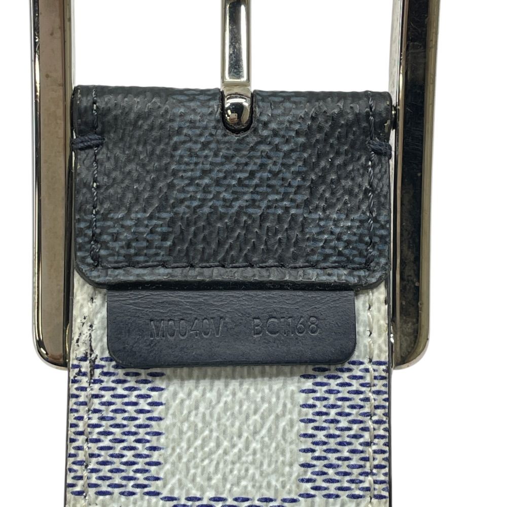 Louis Vuitton Damier Cobalt Azur Belt Silver Black Sophistication — view 4