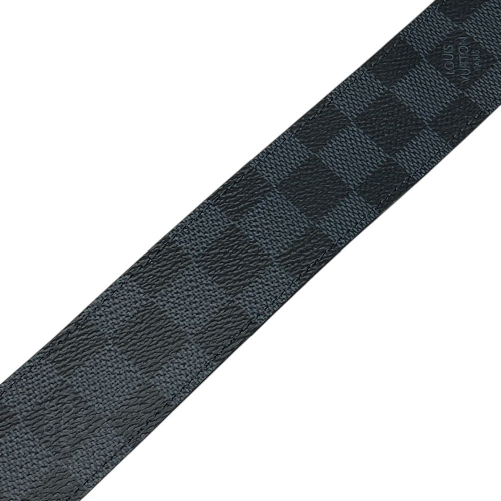 Louis Vuitton Damier Cobalt Azur Belt Silver Black Sophistication — view 5